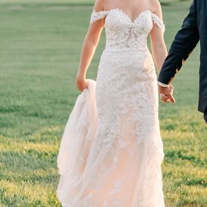 Lillian West designer wedding dress. Style 66193